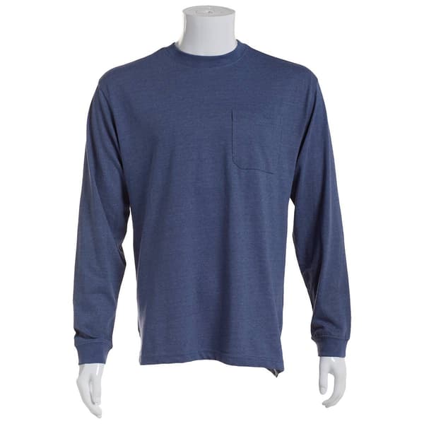 Mens Architect(R) Crew Neck Long Sleeve Tee with Chest Pocket - image 