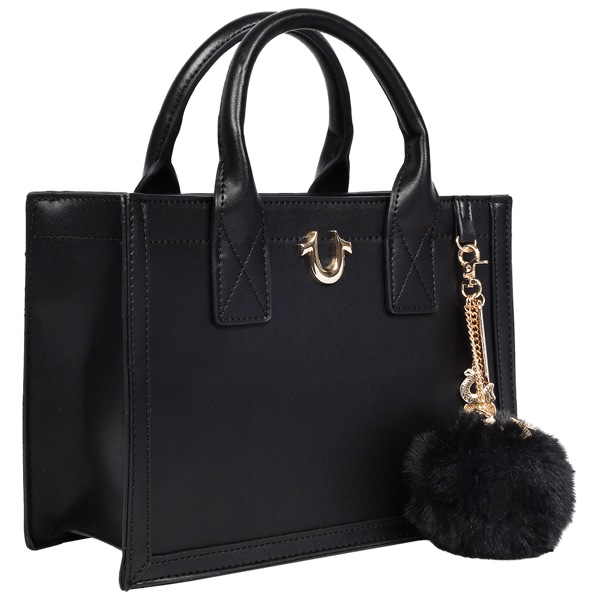 True Religion Pom Dangle Modern Tote