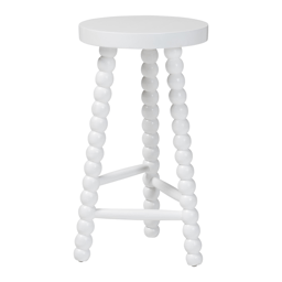 bali & pari David Acacia Wood Bobbin Counter Stool