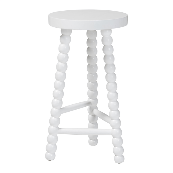 bali & pari David Acacia Wood Bobbin Counter Stool