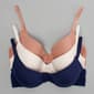 Womens Nautica 3pk. Brushed Micro Molded Bras NT6127-3PKAD - image 2