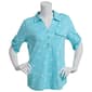 Womens Emily Daniels One Pocket Tropical Pineapple Polo - image 1