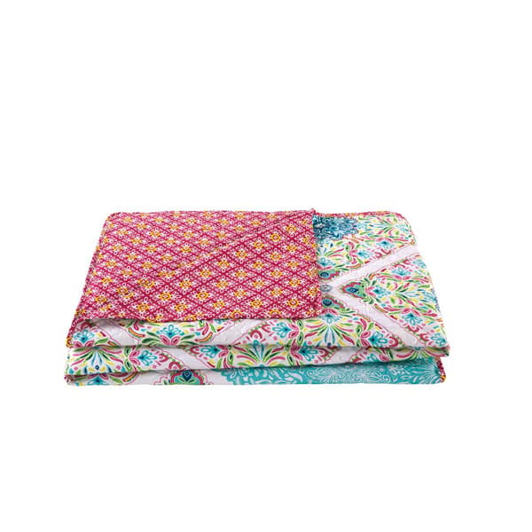 VCNY Home Windsor Reversible Medallion Multicolor Quilt Set