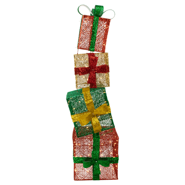 Northlight LED Stacked Christmas Gifts Outdoor Decor
