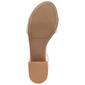 Womens Sugar Noelle Low Block Heel Slingback Sandals - Nude - image 5