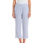 Plus Size Briggs Pull On Elastic Waist Linen Capris - image 1