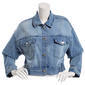 Womens Baccini Cropped Flap Pocket Denim Jacket - image 1