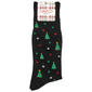 Mens Davco Christmas Retro Trees Crew Socks - image 1