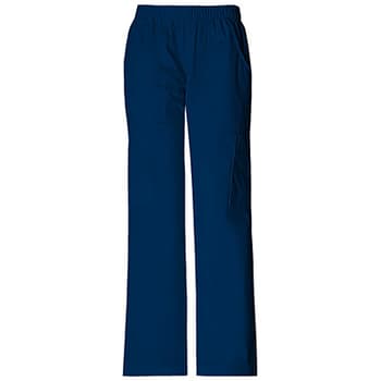 Plus Size Cherokee Work Wear Elastic Waist Pants - Navy - Boscov's