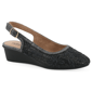 Womens Cliffs by White Mountain Boris Wedge Slingback Heels -Wide - image 1