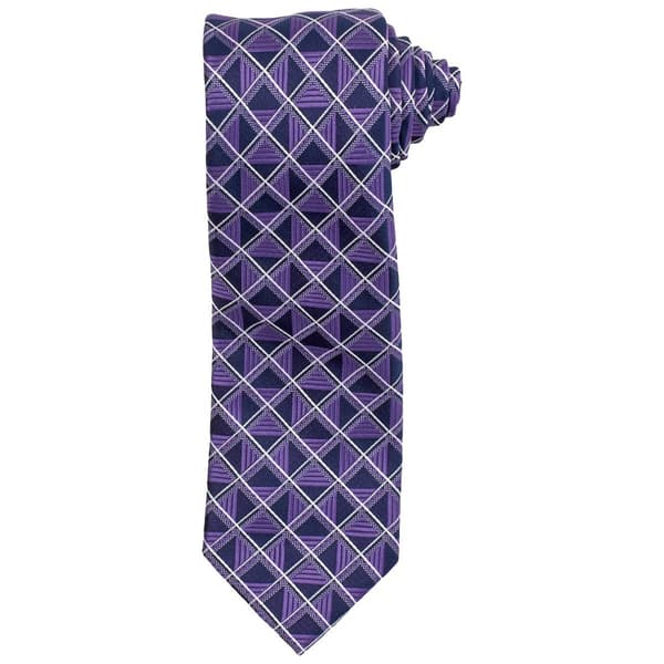 Mens Perry Ellis Karmen Grid Tie - image 