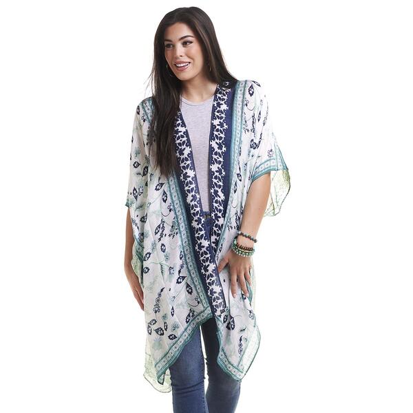 Womens Modena Classic Floral Kimono - image 