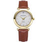 Womens Ellen Tracy 33mm Yellow Diamond Dial Strap Watch-ETD5434GD - image 1