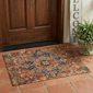 HomeRoots Red Orange & Blue Oriental Non Skid Accent Rug - image 1