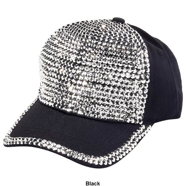 Womens Madd Hatter Bling and Stone Baseball Cap