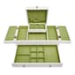 Mele & Co. Everly Wooden Triple Lid Jewelry Box - image 2