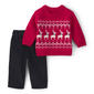 Baby Boy (12-18M) Carter''s® Reindeer Fair Isle Sweater/Pants Set - image 2
