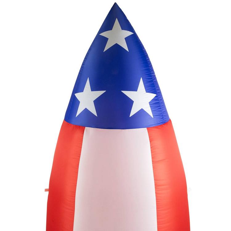Northlight Seasonal 8ft. 4th of July Americana Inflatable Rocket