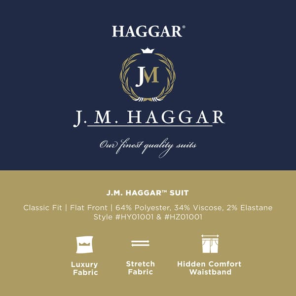 Mens J.M. Haggar® Basketweave Jacket - Blue