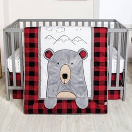 Trend Lab Peak-a-Bear 3pc. Crib Bedding Set