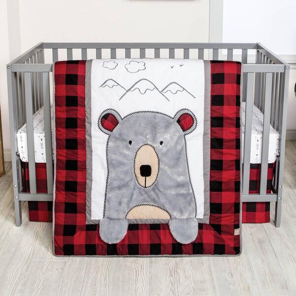 Trend Lab Peak-a-Bear 3pc. Crib Bedding Set - image 