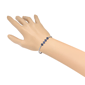 Saffron Blue CZ Blossom Accent Tennis Bracelet - image 4