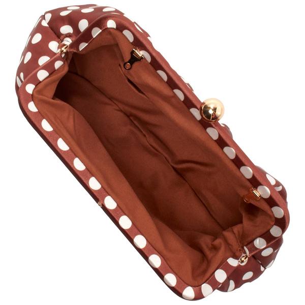 D''Margeaux Kisslock Polka Dot Evening Clutch