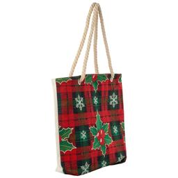 Renshun Holly Plaid Tapestry Tote