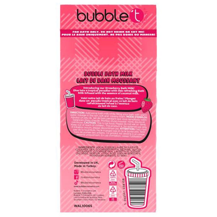 Bubble T Strawberry Bath Milk