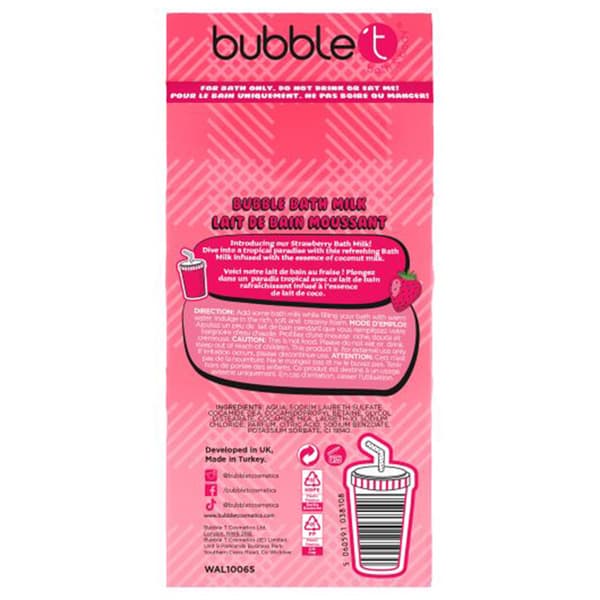 Bubble T Strawberry Bath Milk