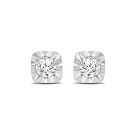 Sterling Silver 1/10cttw. Lab Grown Diamond Earrings