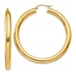 Gold Classics(tm) 14kt. Gold Polished 50mm Hoop Earrings - image 1