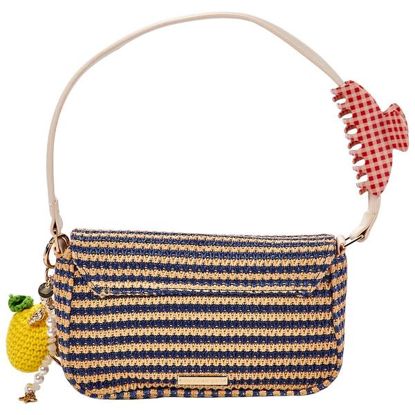 Madden Girl Straw Shoulder Handbag