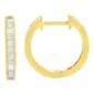 Diamond Classics&#40;tm&#41; 10kt. Yellow Gold Diamond Hoop Earrings - image 1