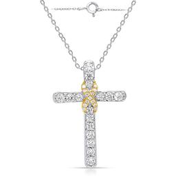 Nova Star® 1/2ctw. Lab Grown Diamond Infinity Cross Pendant