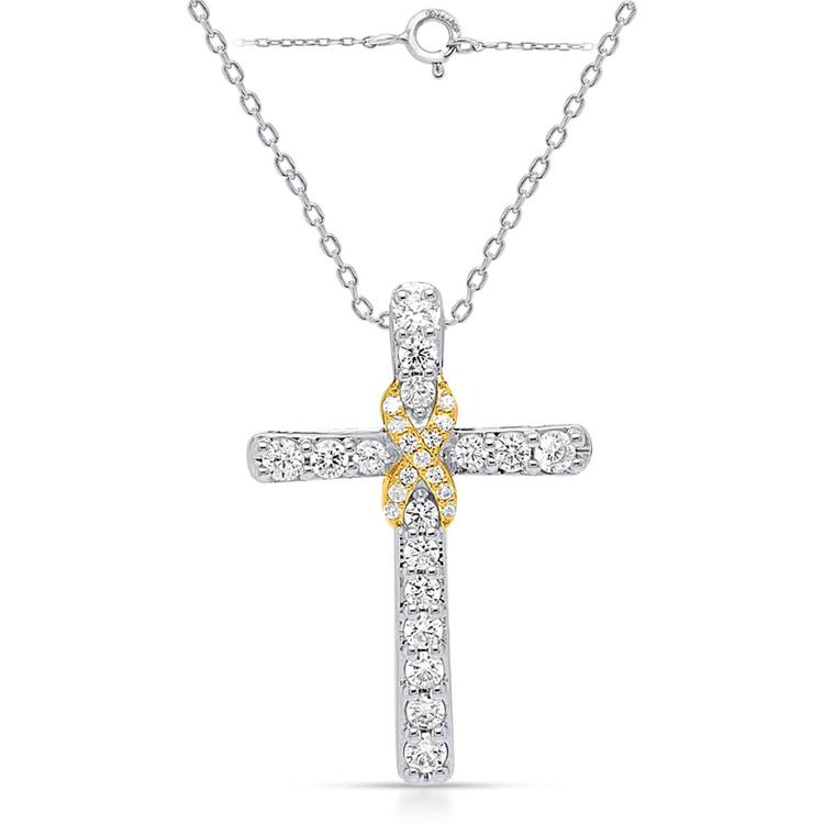 Nova Star® 1/2ctw. Lab Grown Diamond Infinity Cross Pendant