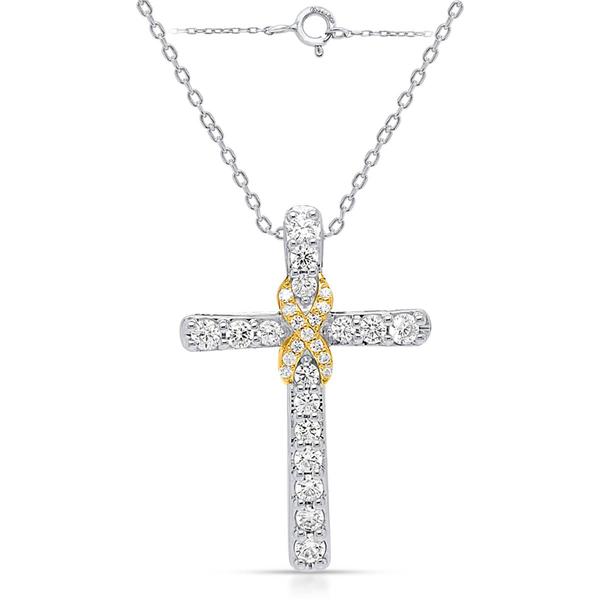 Nova Star® 1/2ctw. Lab Grown Diamond Infinity Cross Pendant