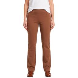 Petite AK Anne Klein Pull On Solid Trouser Dress Pants