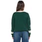 Juniors Derek Heart V-Neck Oversized Number Sweater - image 2