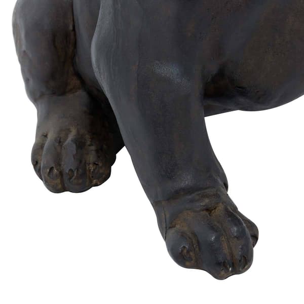 9th & Pike® Brown Polystone Bulldog Sculpture