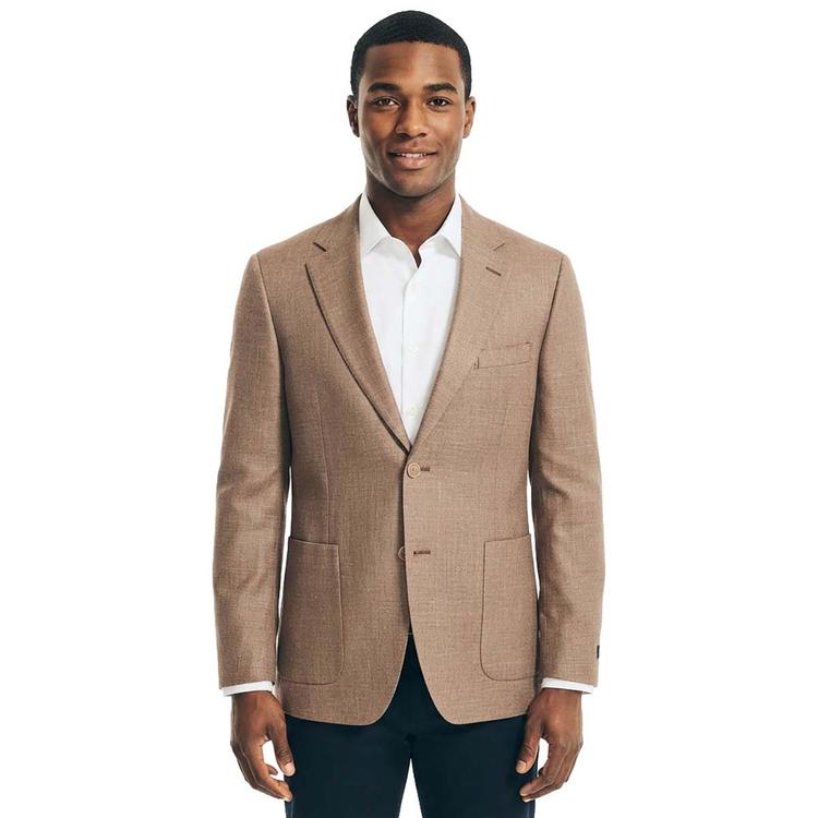 Mens Nautica(R) Textured Weave Sport Coat - Tan