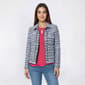 Womens Nanette Lepore Open Front Tweed Fringe Blazer - image 1