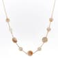Ashley Cooper(tm) Gold-Tone Mother of Pearl Circle Necklace - image 1