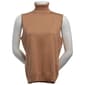Womens Cable & Gauge Sleeveless Solid Turtleneck Sweater - image 1
