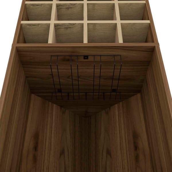 FM FURNITURE Aubree Mahagony Corner Bar Cabinet