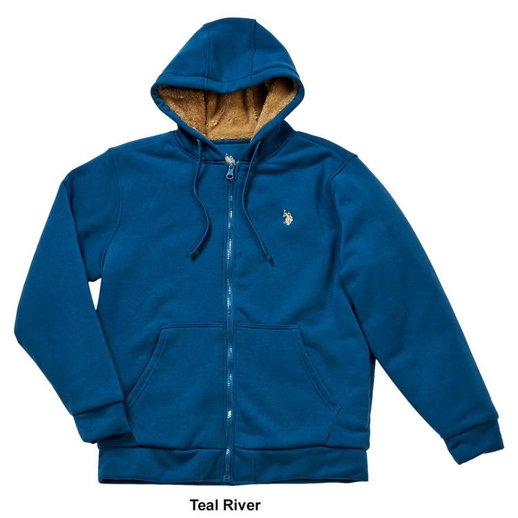 Mens U.S. Polo Assn.® Sherpa Hoodie Jacket
