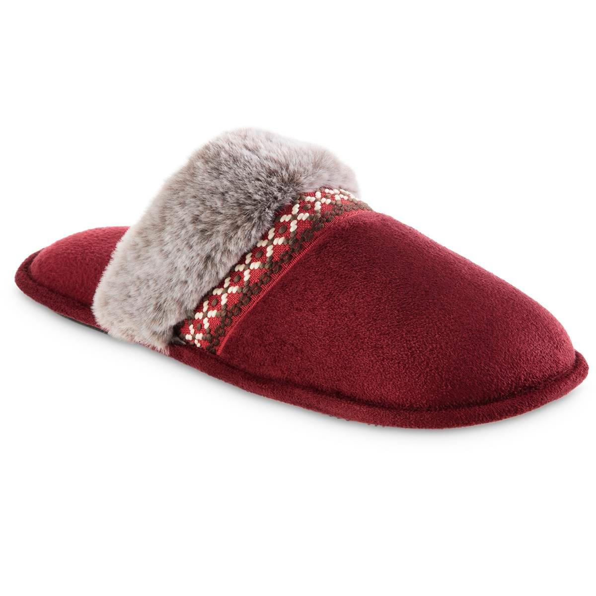 Womens Isotoner Microsuede Aria Clog Slippers