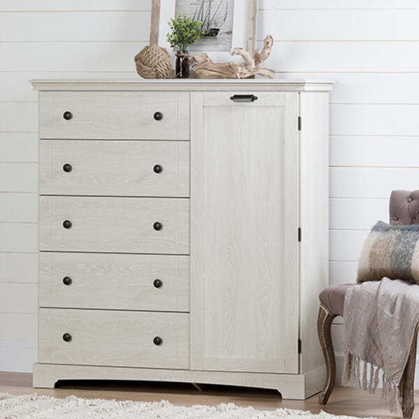 South Shore Avilla Door Chest with 5 Drawers - image 