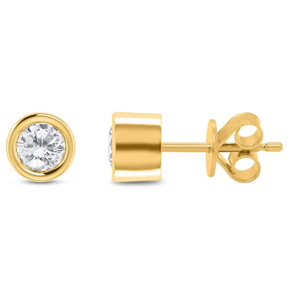 Nova Star&#40;R&#41; Yellow Gold 1/2ctw. Lab Grown Diamond Stud Earrings