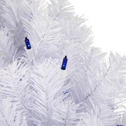 Pre-Lit Geneva 24in. White Spruce Artificial Christmas Wreath